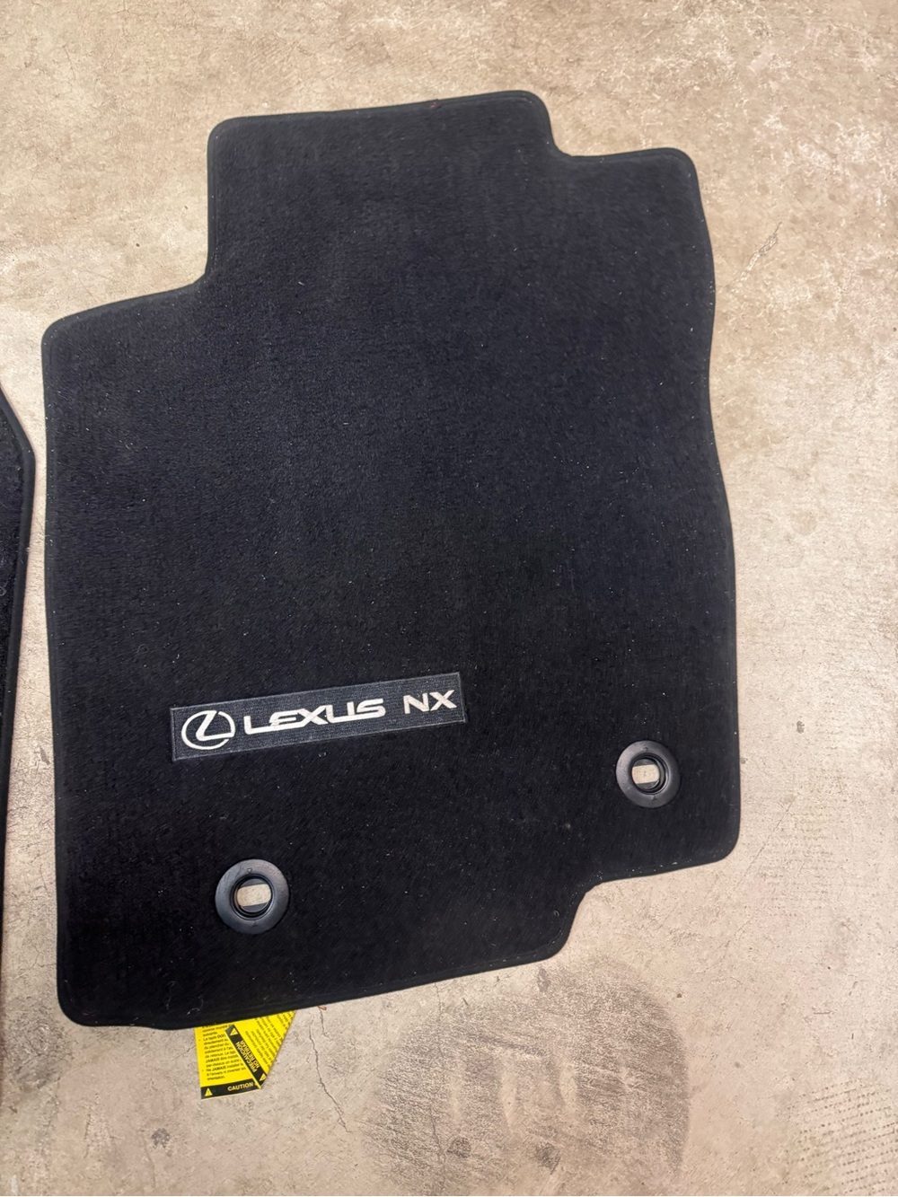 Lexus NX Black Carpet Floor Mat with Logo